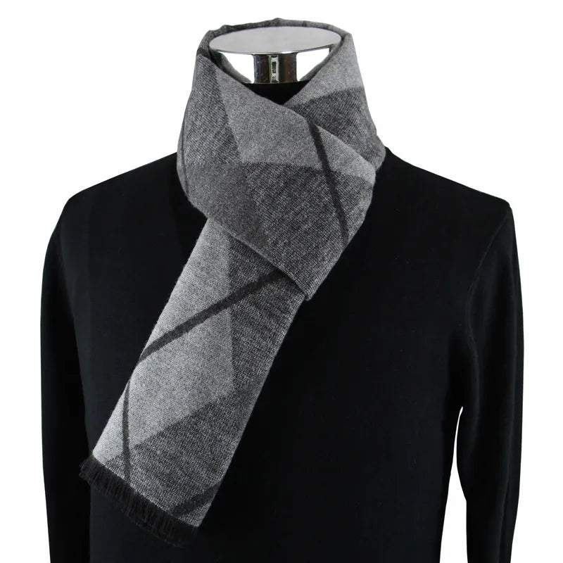Szalik męski elegancki na zimę