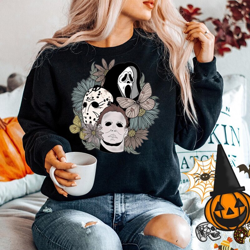 Damska bluza nierozpinana z motywem halloween