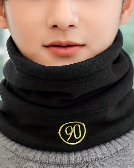 Szalik męski typu komin ze ściągaczem