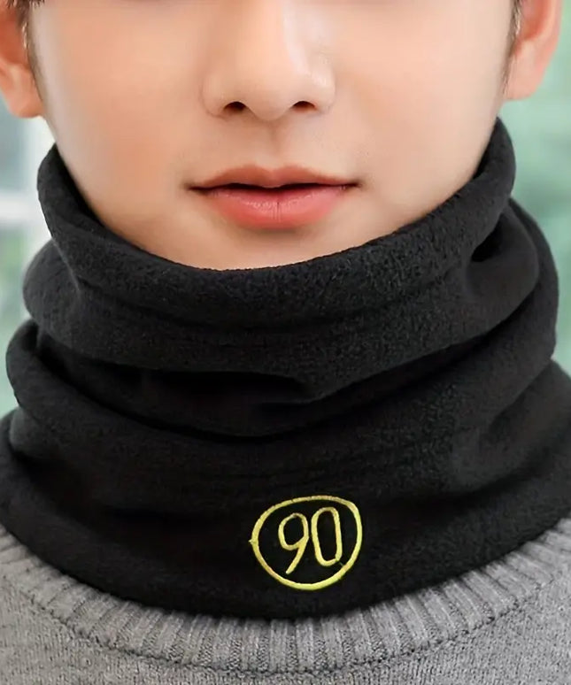 Szalik męski typu komin ze ściągaczem