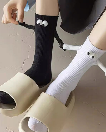 Skarpetki damskie magnetyczne ze wzorem