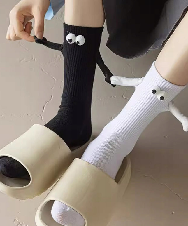 Skarpetki damskie magnetyczne ze wzorem