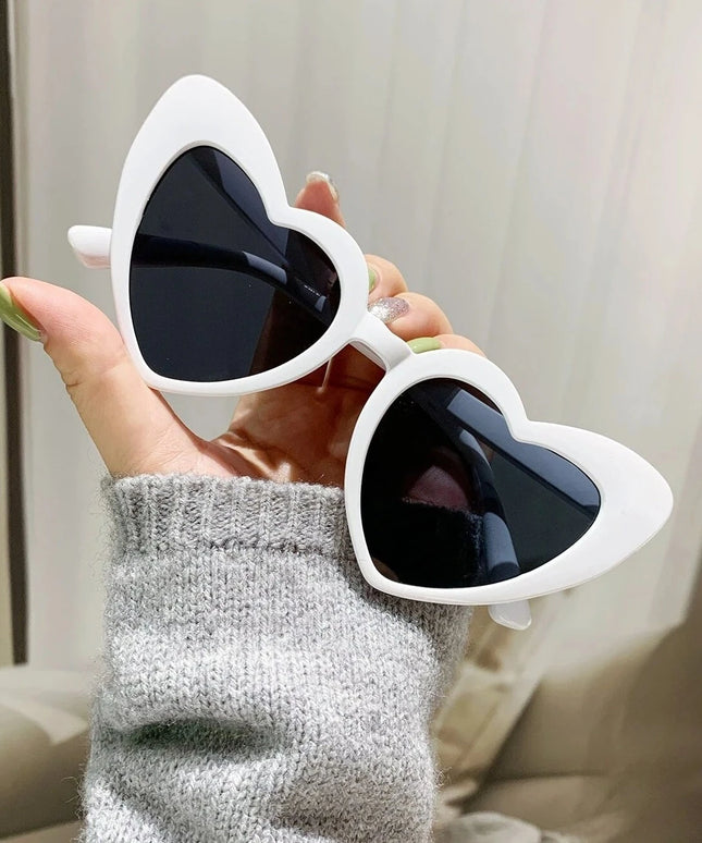 Damskie okulary przeciwsłoneczne w kształcie serca