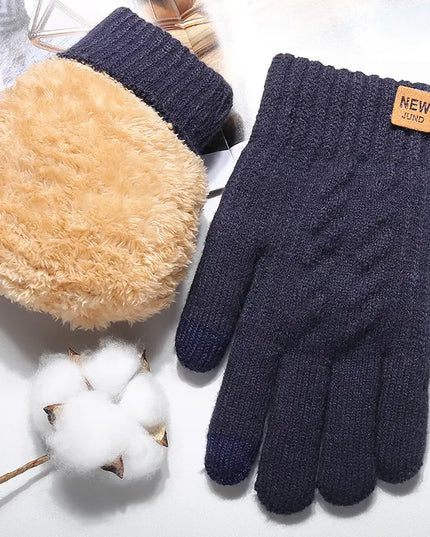 Rękawiczki męskie klasyczne z ociepleniem