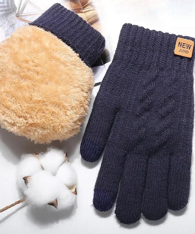 Rękawiczki męskie klasyczne z ociepleniem