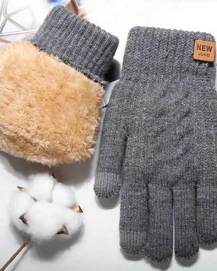 Rękawiczki męskie klasyczne z ociepleniem