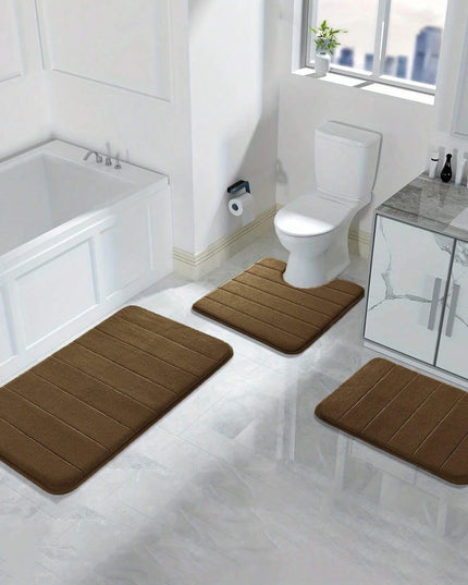 Mata łazienkowa antypoślizgowa z pianki - zestaw 3 sztuk