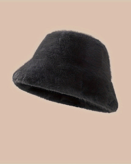 Czapka futrzana typu bucket