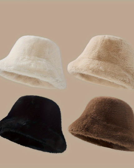 Czapka futrzana typu bucket