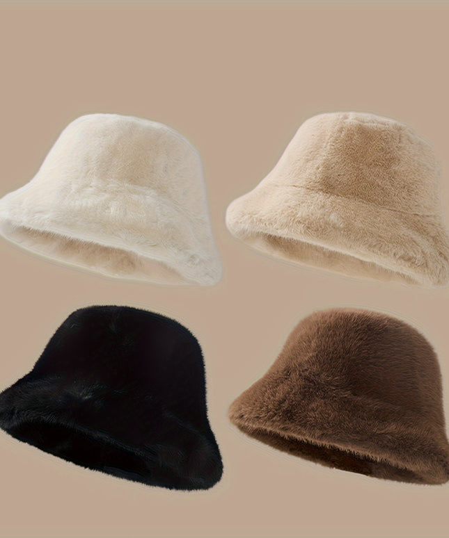 Czapka futrzana typu bucket