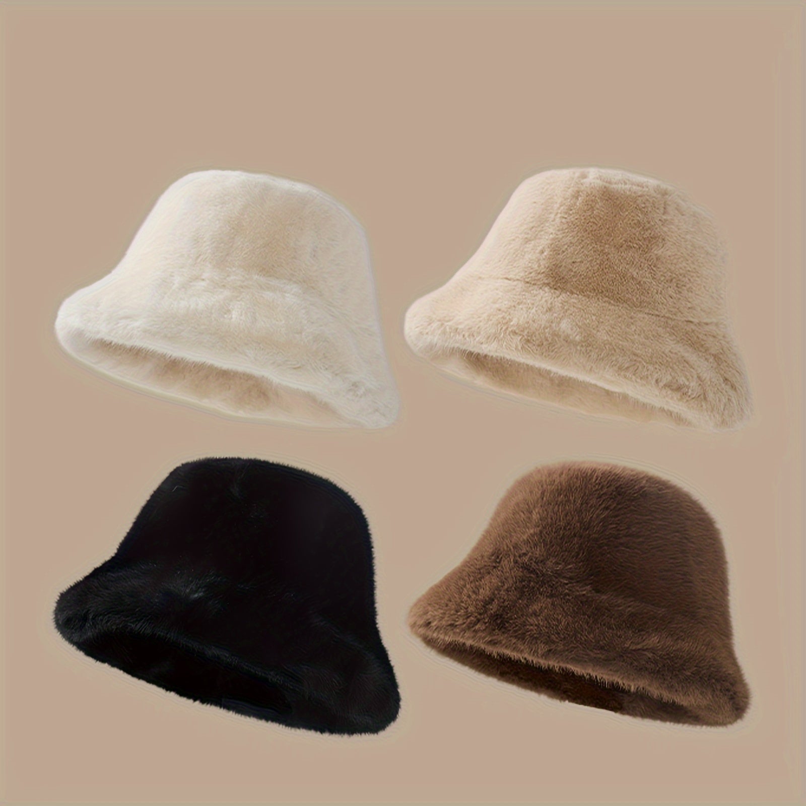 Czapka futrzana typu bucket
