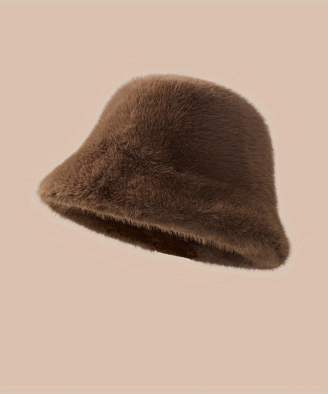 Czapka futrzana typu bucket