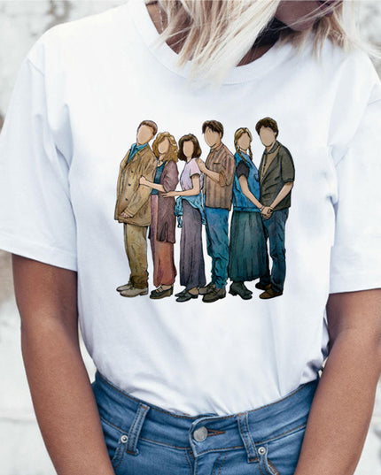 Damski T-shirt z postaciami serialu Friends