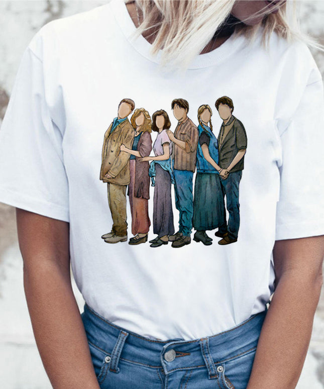 Damski T-shirt z postaciami serialu Friends