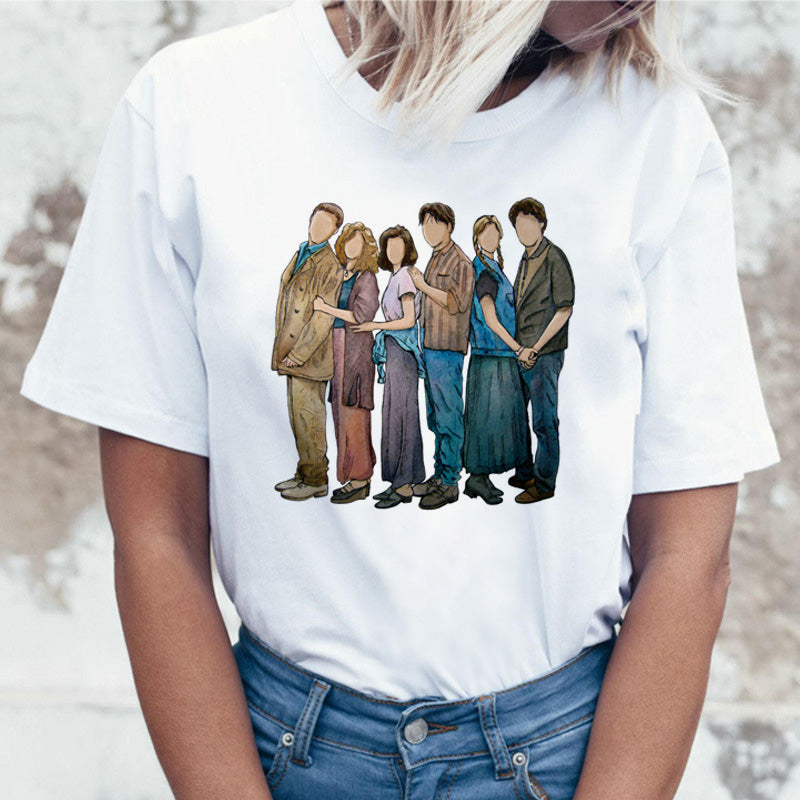 Damski T-shirt z postaciami serialu Friends