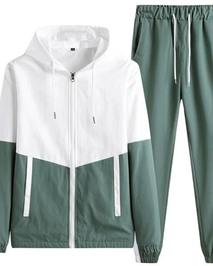 Sportowy komplet męski z bluzą z kapturem i spodniami