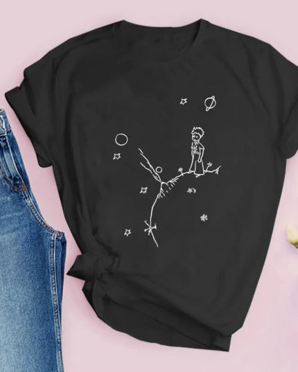 Damski T-shirt Mały Książę