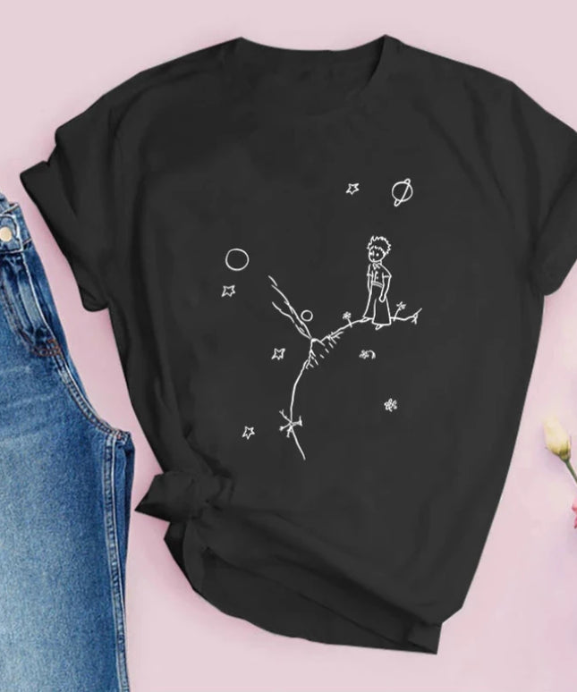 Damski T-shirt Mały Książę