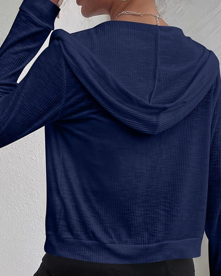 Damska bluza dopasowana z kapturem