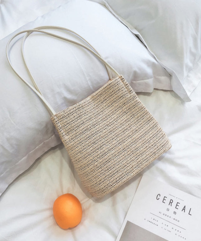 Torba plażowa słomkowa