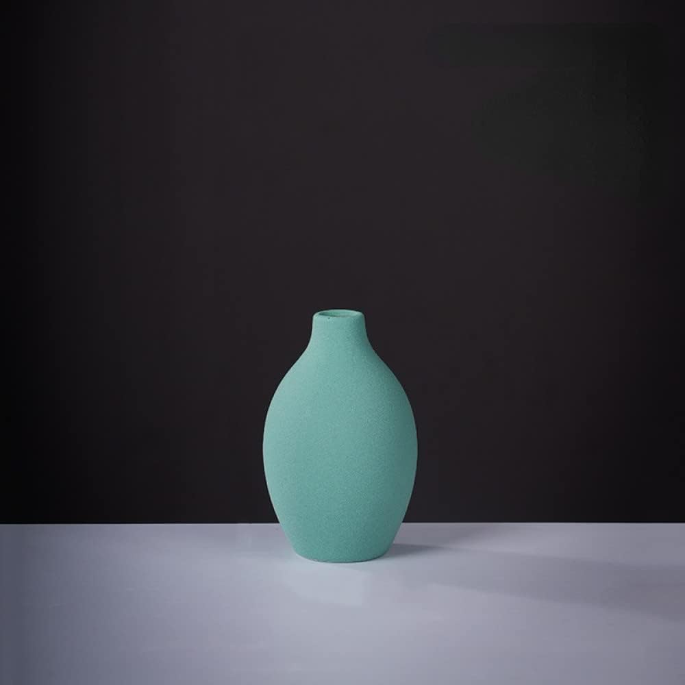 Wazon ceramiczny w niebieskim kolorze