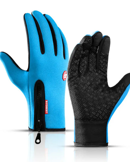 Rękawiczki unisex dotykowe zapinane na suwak