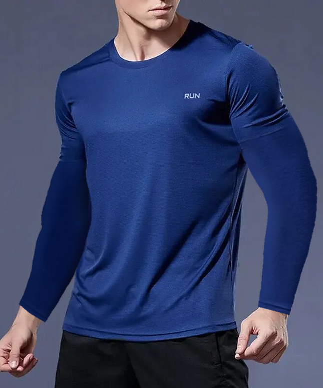 Sportowa koszulka męska z długim rękawem