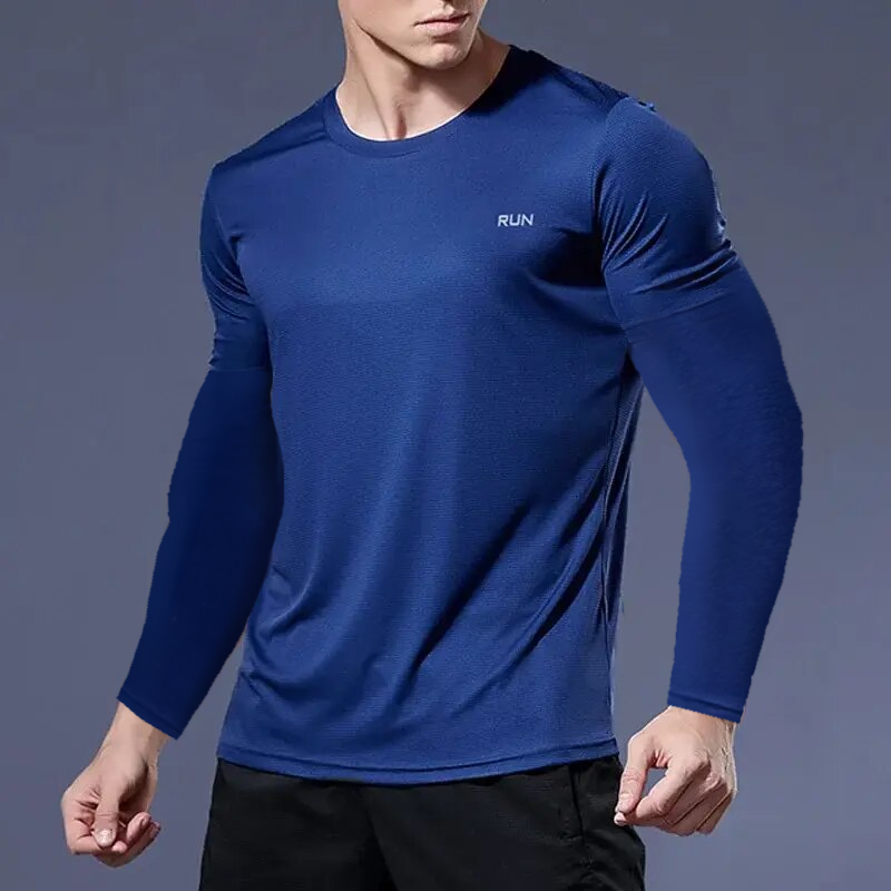 Sportowa koszulka męska z długim rękawem
