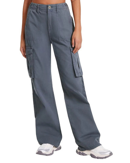 Damskie spodnie cargo z regulowanym pasem