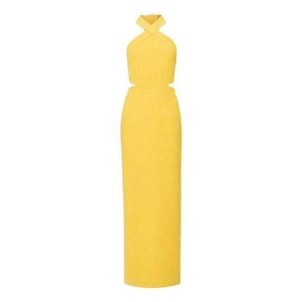 Damski holiday polyester neck sukienka
