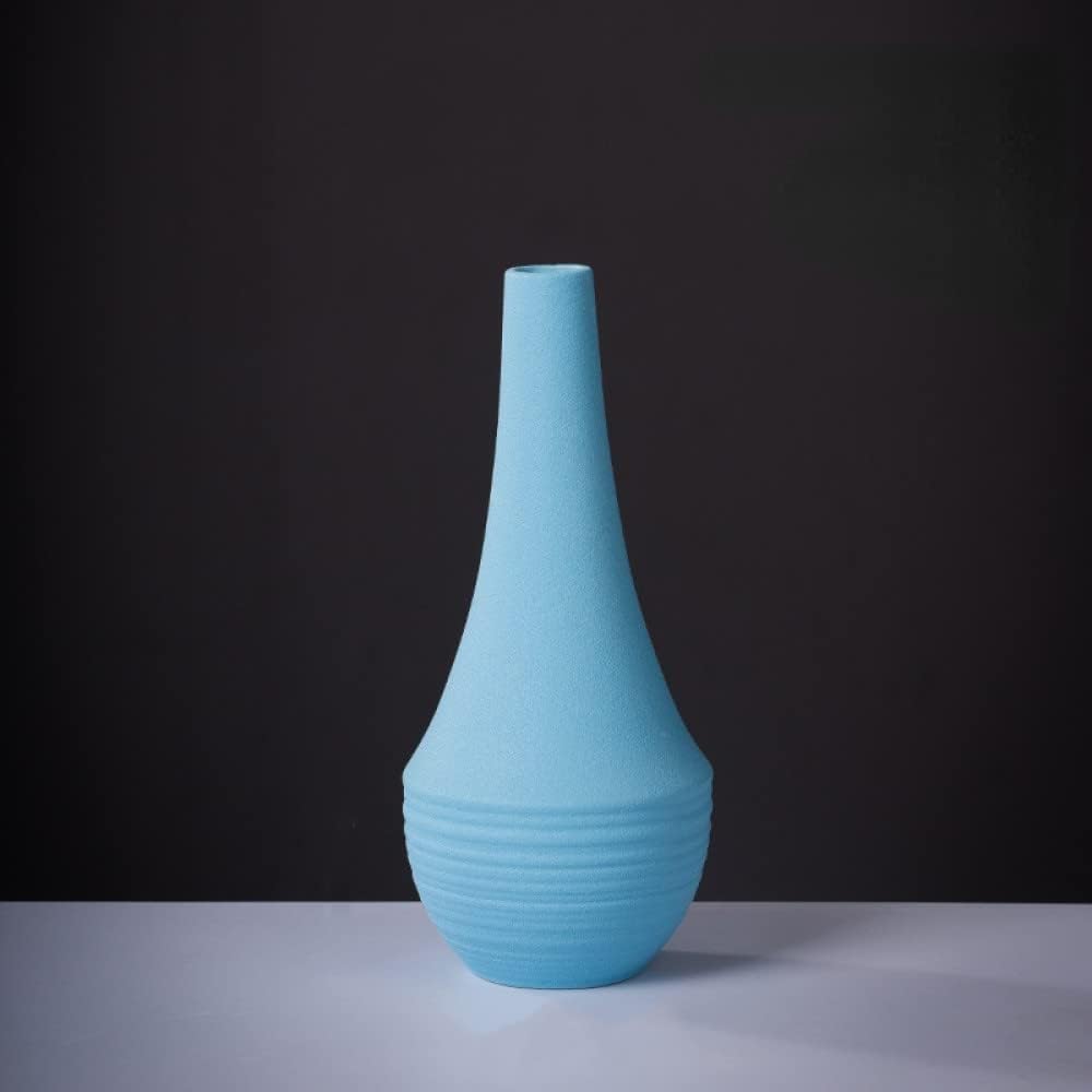 Wazon ceramiczny w niebieskim kolorze