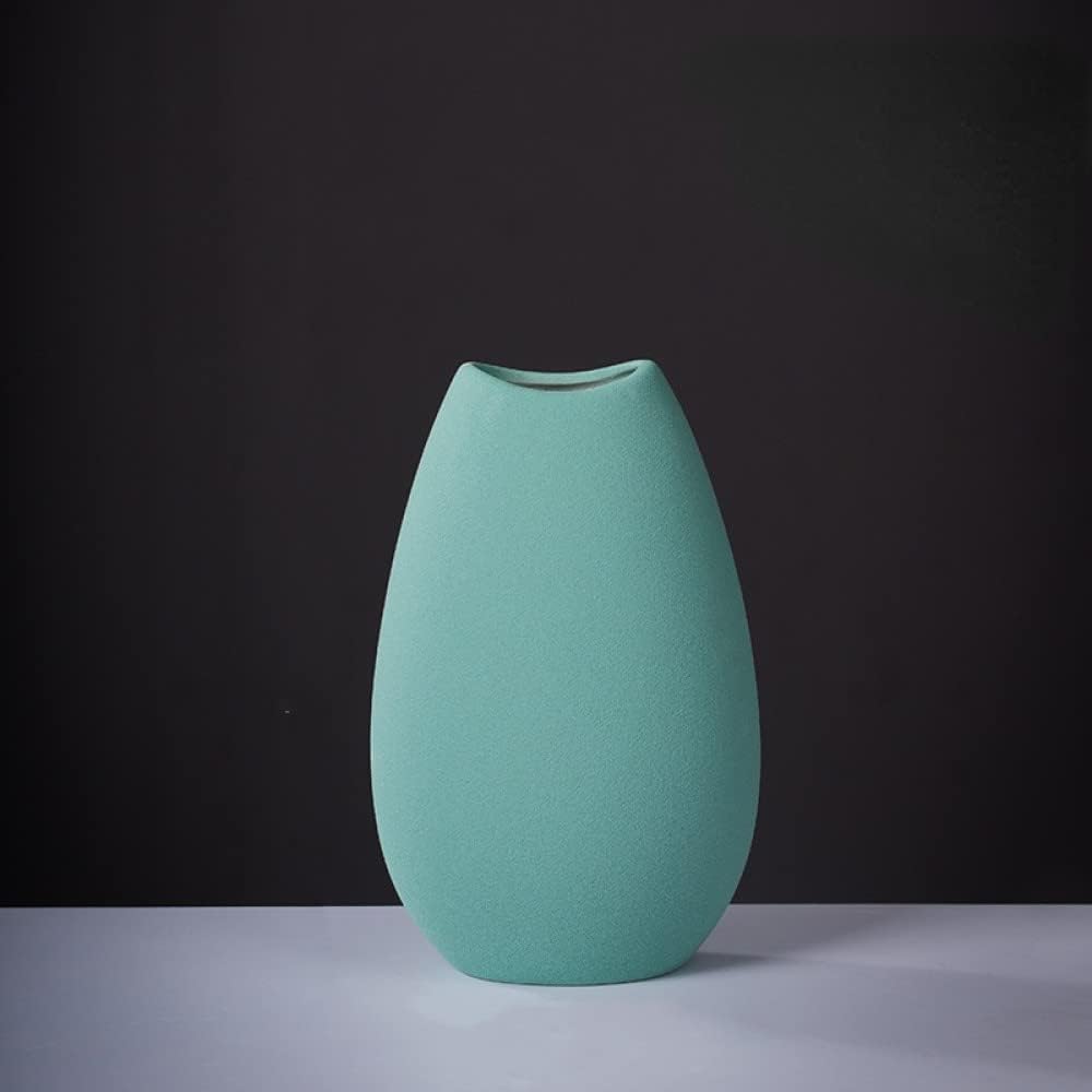 Wazon ceramiczny w niebieskim kolorze