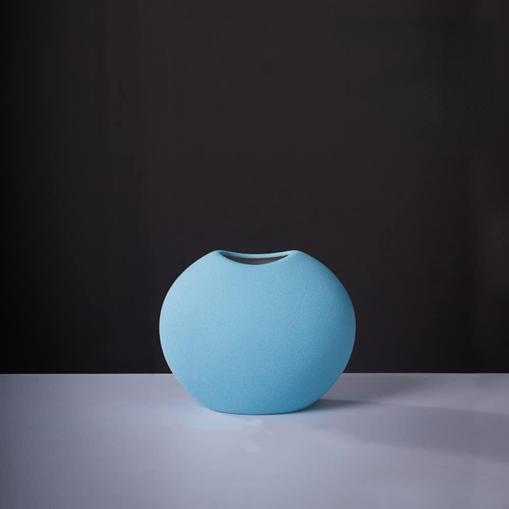 Wazon ceramiczny w niebieskim kolorze