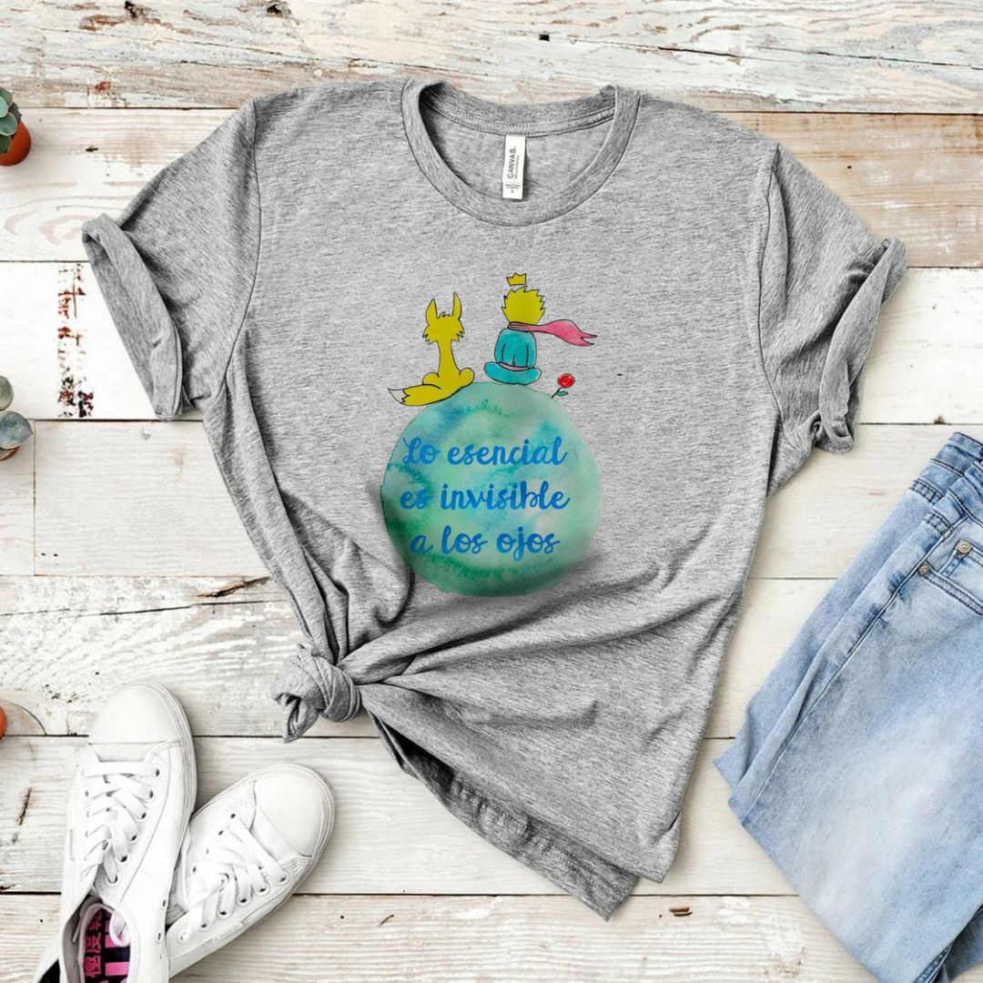 Damski T-shirt z cytatem Mały Książę