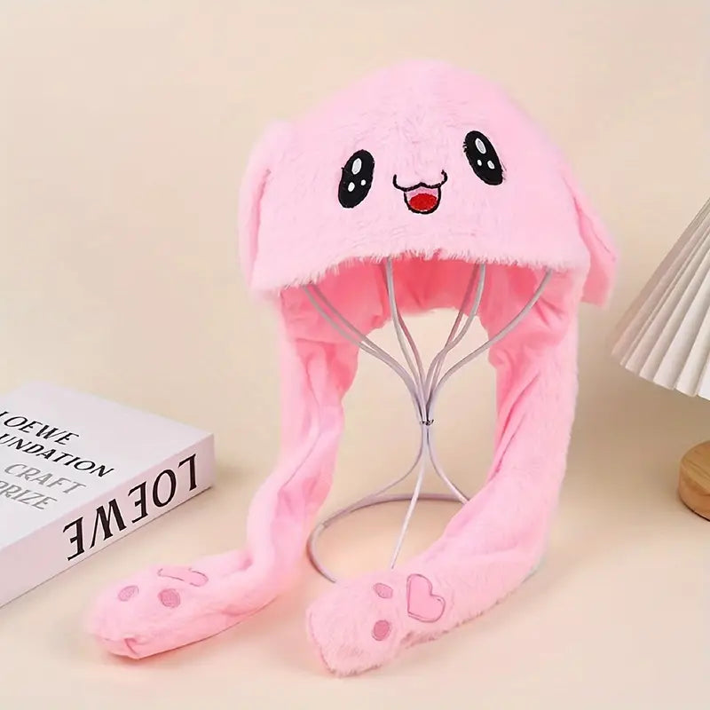 Czapka unisex długa z ruszającymi uszami