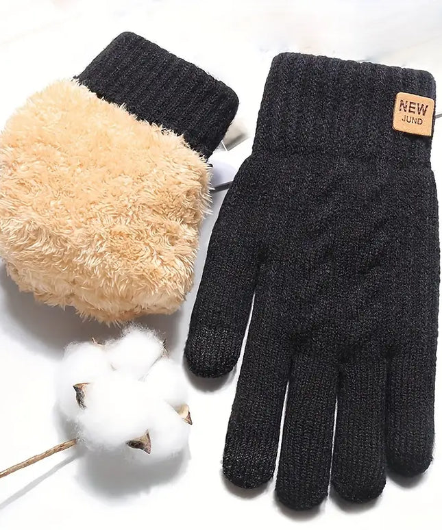 Rękawiczki męskie klasyczne z ociepleniem