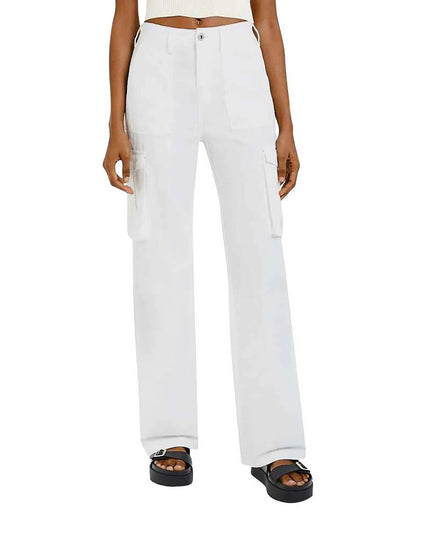 Damskie spodnie cargo z regulowanym pasem