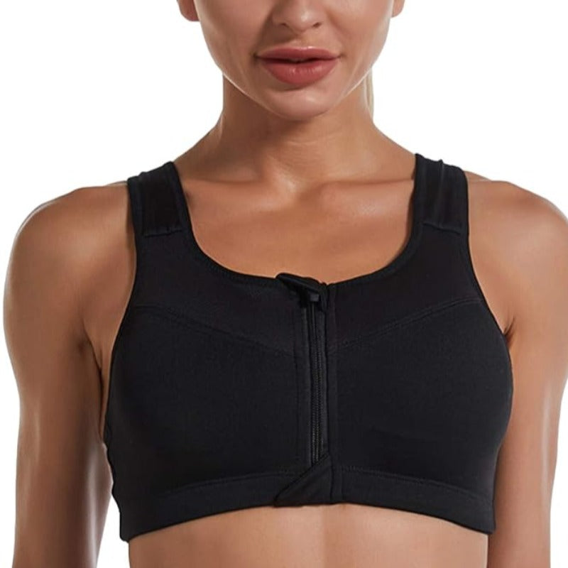 Sportowy biustonosz rozsuwany - plus size
