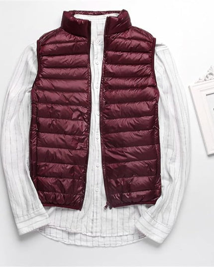 Kamizelka męska puchowa jednokolorowa