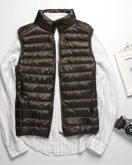Kamizelka męska puchowa jednokolorowa