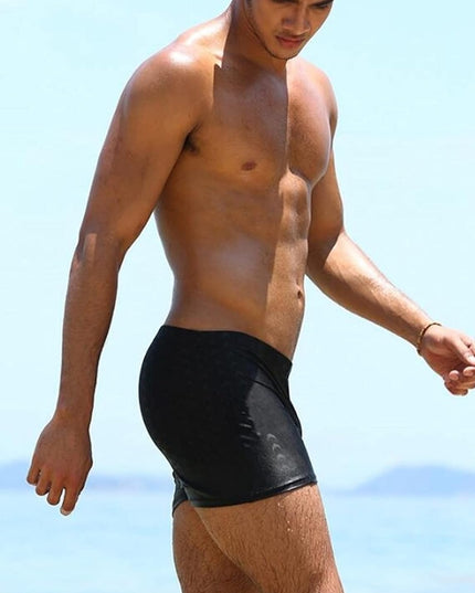 Męskie bokserki kąpielowe w drobne wzorki