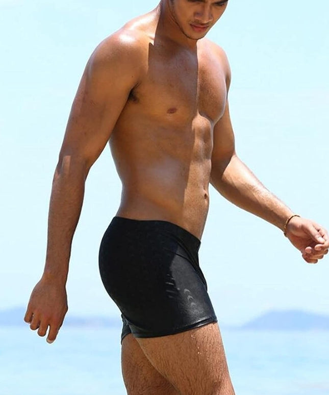 Męskie bokserki kąpielowe w drobne wzorki