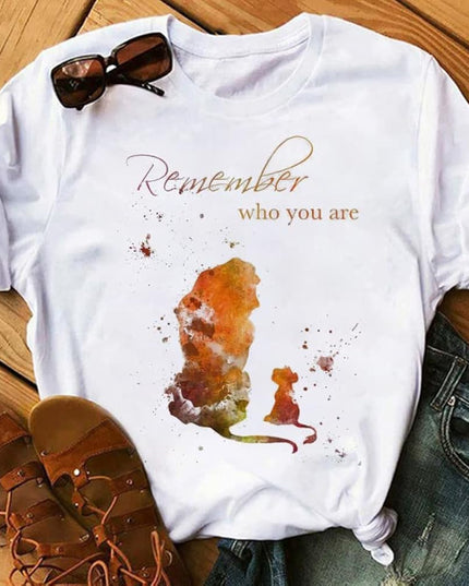 Damski T-shirt inspirowany Królem Lwem