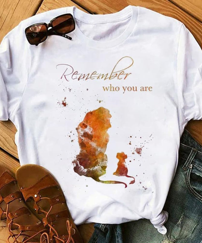 Damski T-shirt inspirowany Królem Lwem