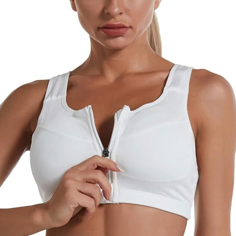 Sportowy biustonosz rozsuwany - plus size