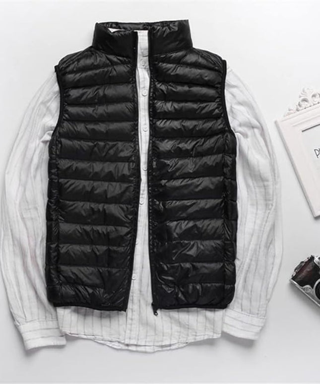 Kamizelka męska puchowa jednokolorowa