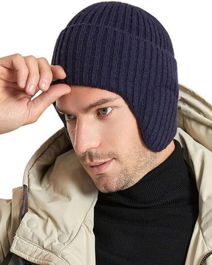 Czapka męska z wyściółką na uszy