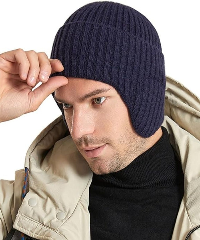 Czapka męska z wyściółką na uszy