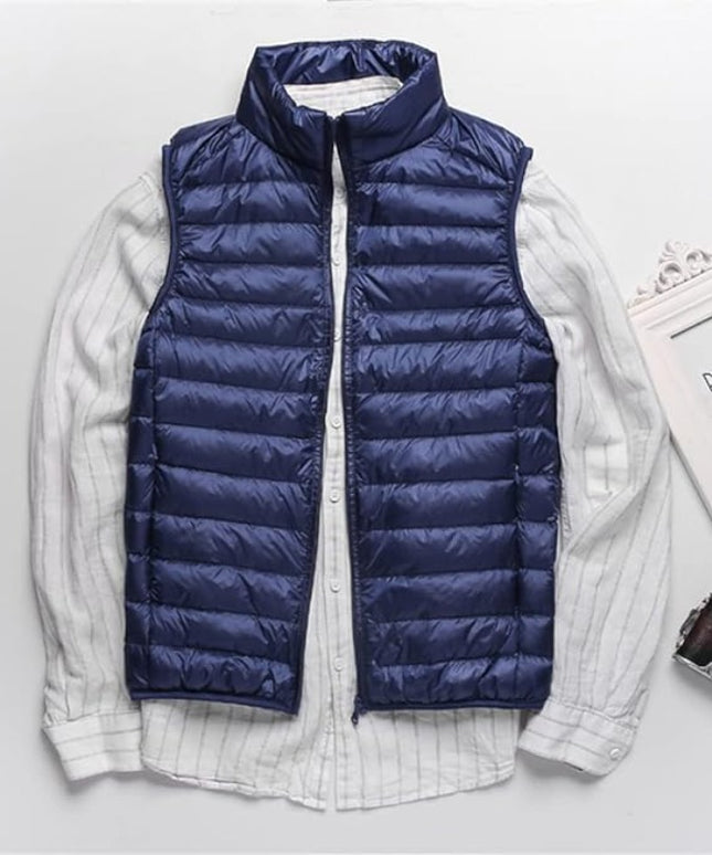 Kamizelka męska puchowa jednokolorowa