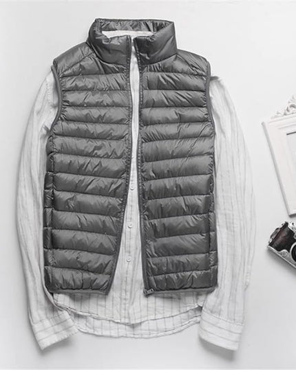 Kamizelka męska puchowa jednokolorowa